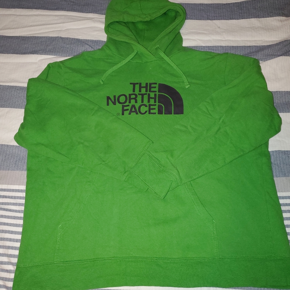 North Face - Green Hoodie w/ black logo - XXL